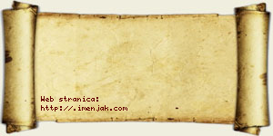 Janoš Rnić vizit kartica